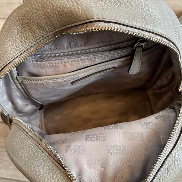 Michael Kors Gray Studded Backpack - Picture 5 of 7